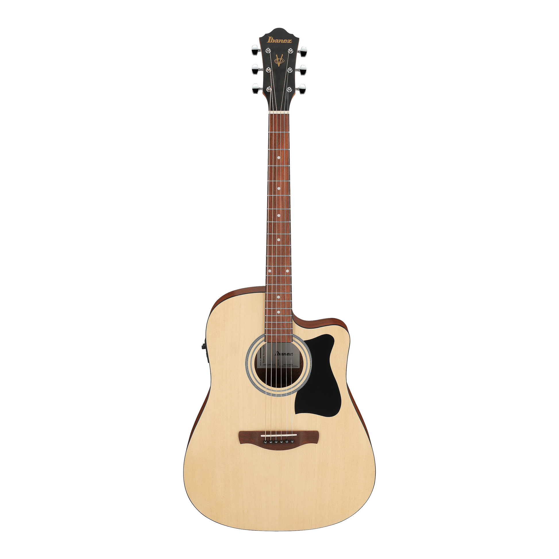 Ibanez V40CE-OPN V-Series Electro-Acoustic guitar in open pore natural finish.