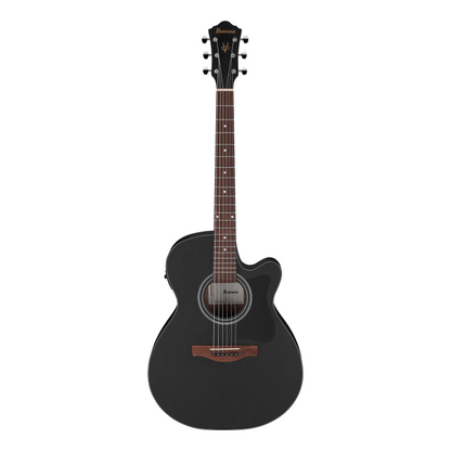 Ibanez VC44CE-WK V-Series electro-acoustic guitar in weathered black, designed for exceptional tone and playability.