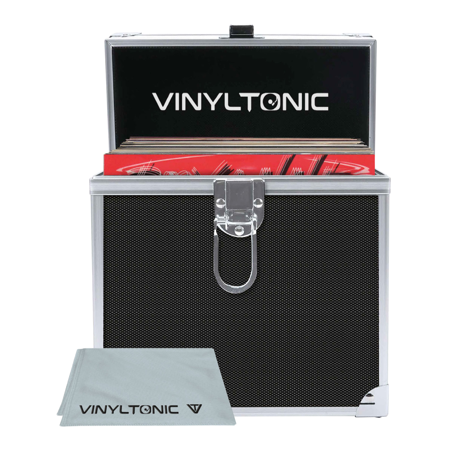 Vinyl Tonic 7" Vinyl Storage Case With Cloth - Black