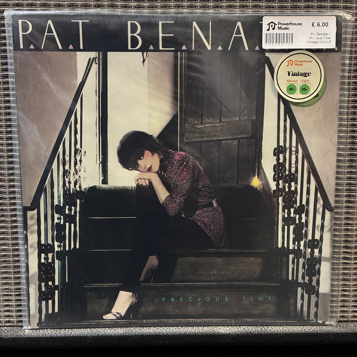 Pat Benatar - Precious Time Album cover of 'Precious Time' by Pat Bena with a person sitting on steps.