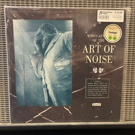 The Art Of Noise - Whos Afraid of the Art of Noise Vinyl record cover for 'Art of Noise' by The Art of Noise with a person in a trench coat.