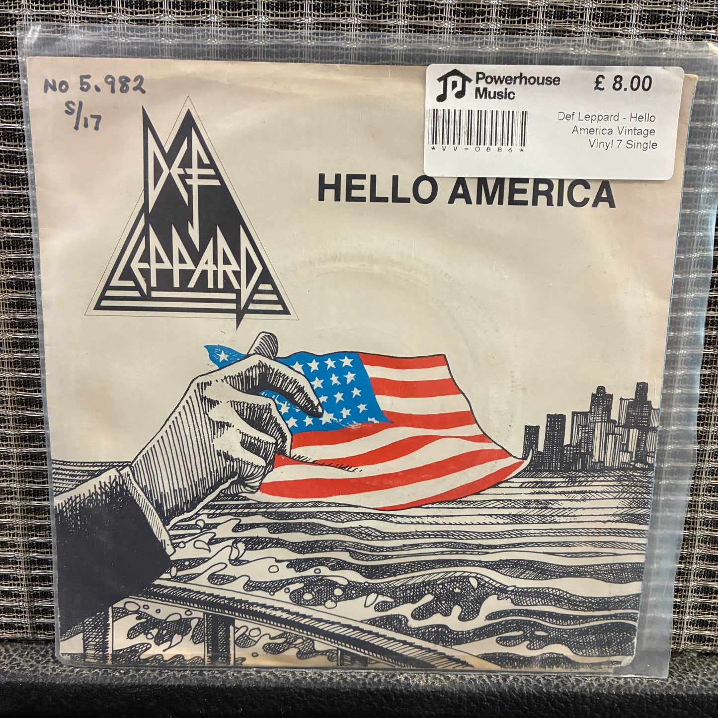 Def Leppard - Hello America Vintage Vinyl 7" Single