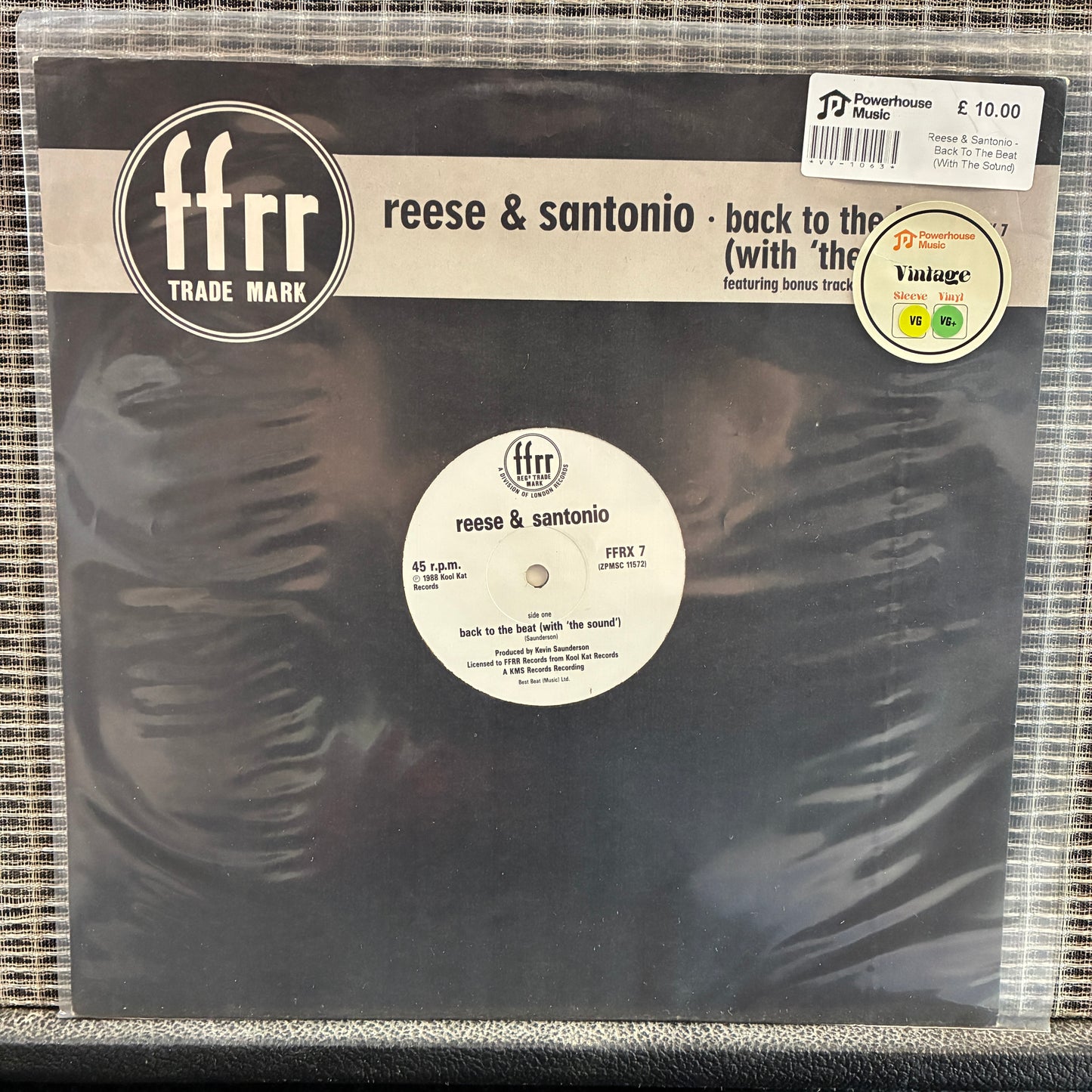 Reese & Santonio - Back To The Beat (With The Sound) Vintage Vinyl 12" Single