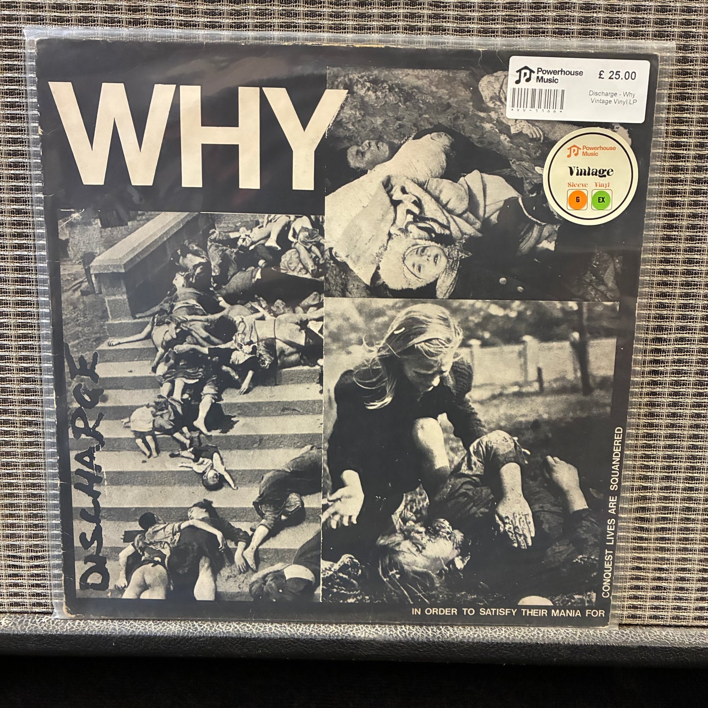 Discharge - Why Vintage Vinyl LP