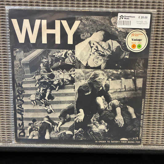 Discharge - Why Vintage Vinyl LP