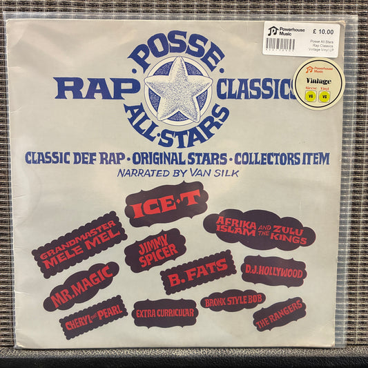 Posse All Stars Rap Classics Vintage Vinyl LP