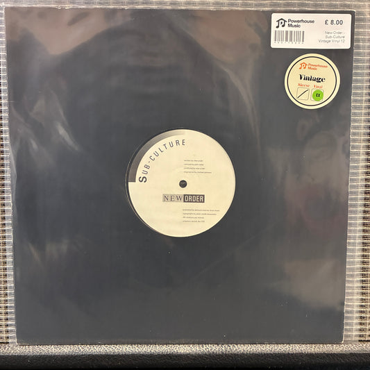 New Order - Sub-Culture Vintage Vinyl 12" Single