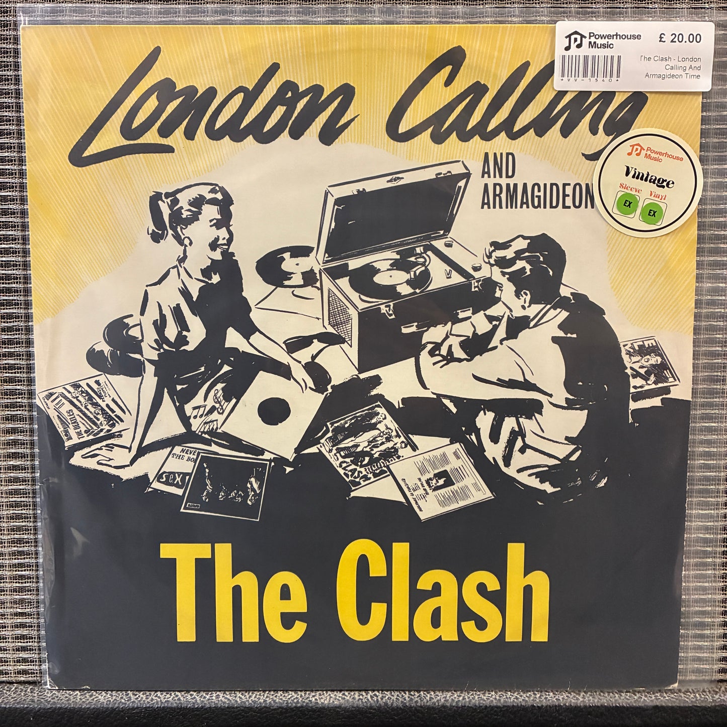 The Clash - London Calling And Armagideon Time Vintage Vinyl 12" Single