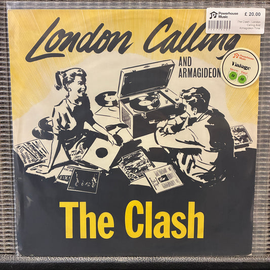 The Clash - London Calling And Armagideon Time Vintage Vinyl 12" Single