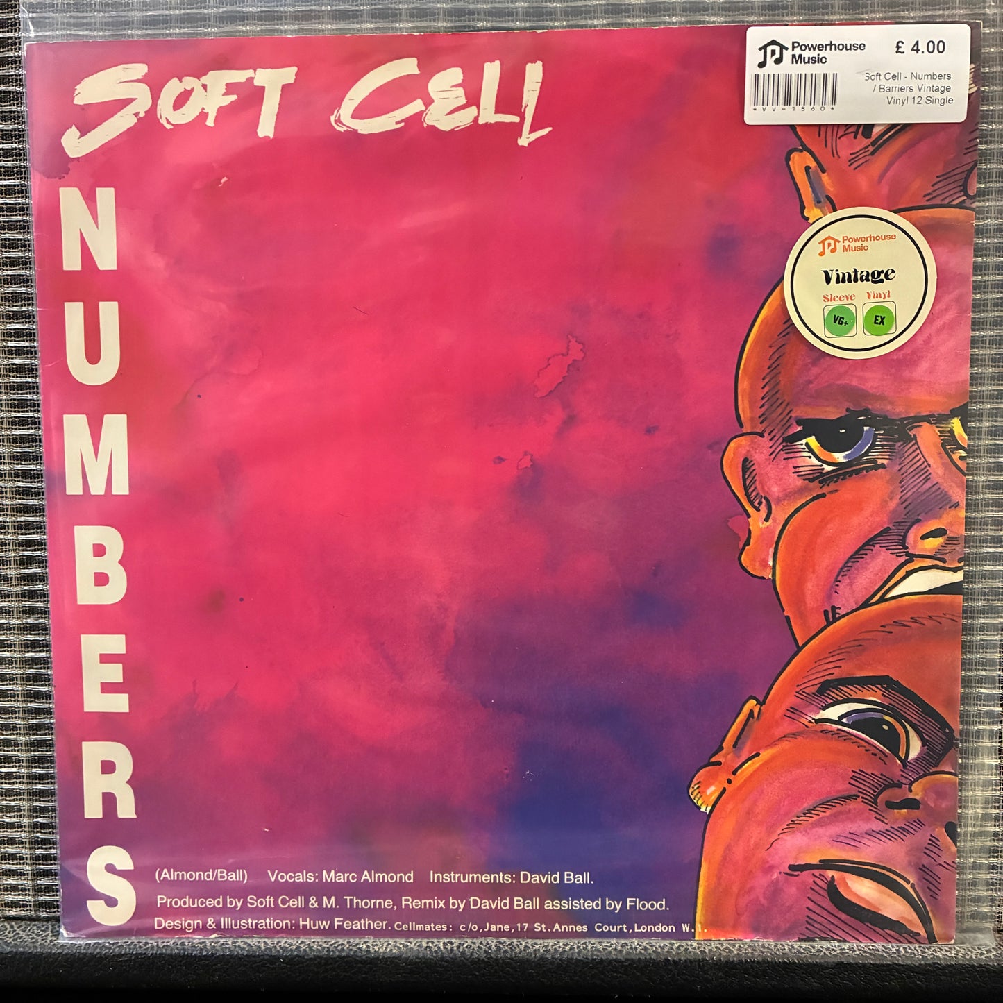 Soft Cell - Numbers / Barriers Vintage Vinyl 12" Single
