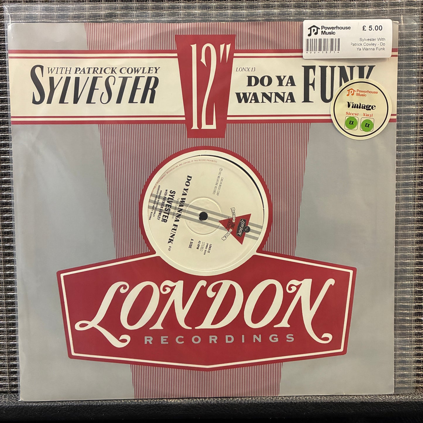 Sylvester With Patrick Cowley - Do Ya Wanna Funk Vintage Vinyl 12" Single