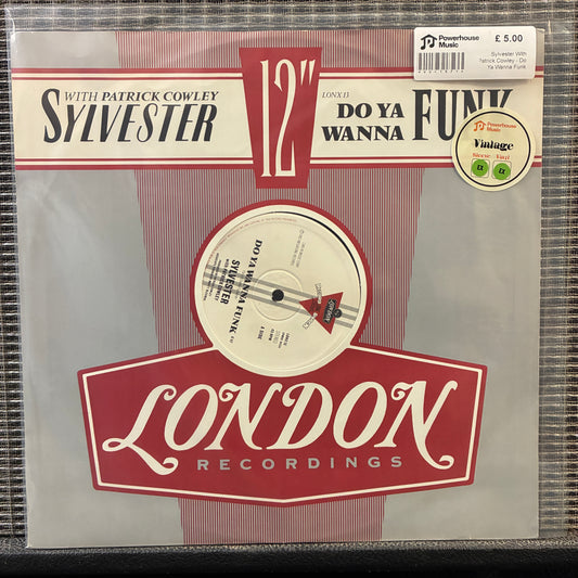 Sylvester With Patrick Cowley - Do Ya Wanna Funk Vintage Vinyl 12" Single