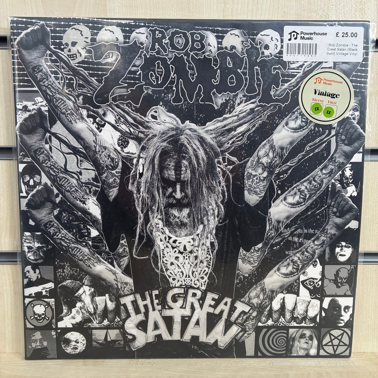 Rob Zombie - The Great Satan (Black Swirl) Vintage Vinyl LP
