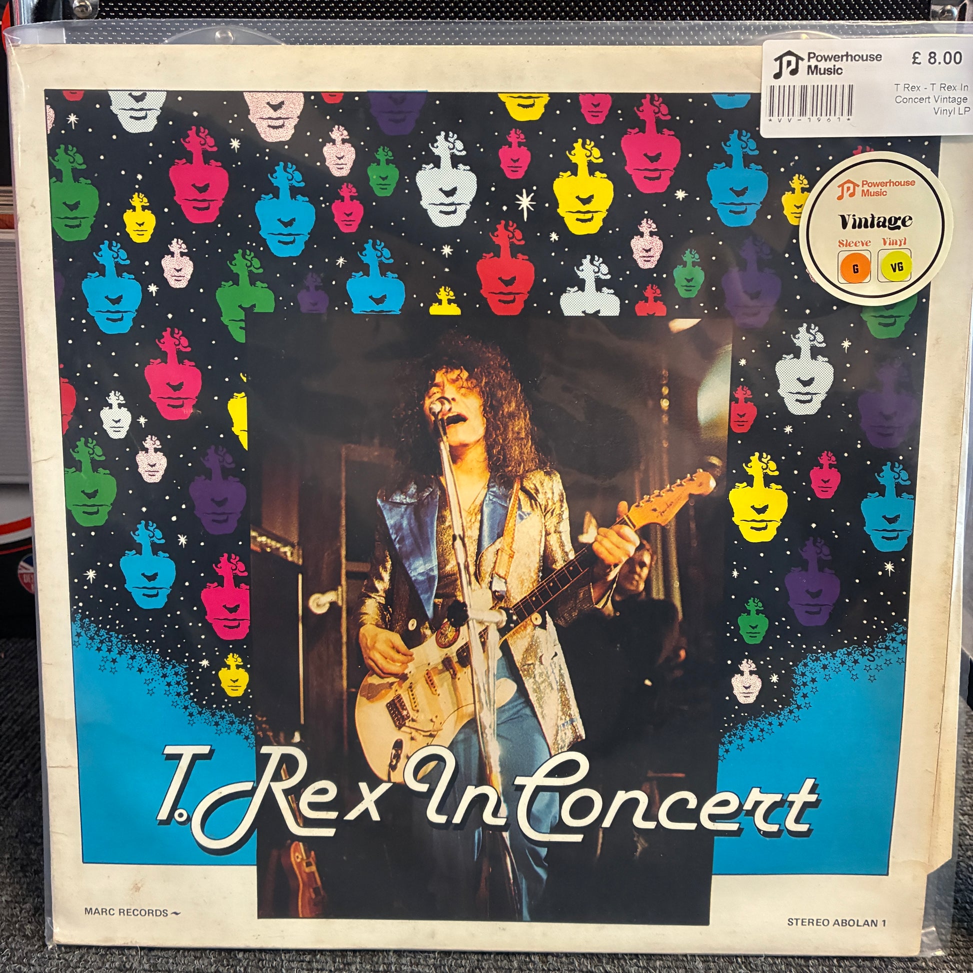 T. Rex - T Rex In Concert Vintage Vinyl LP