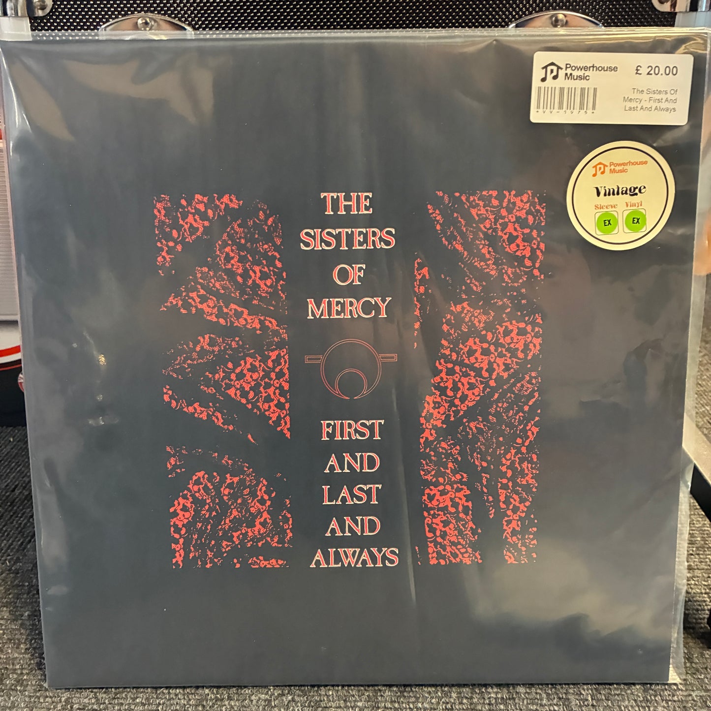 The Sisters Of Mercy - First And Last And Always (40th Anniversary Red & Black Marble) Vintage Vinyl LP