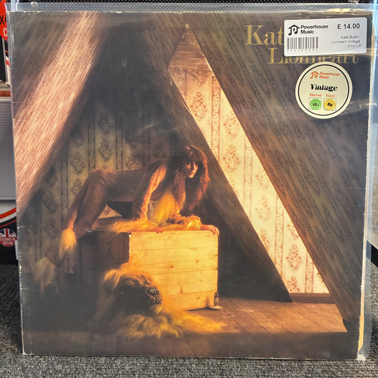 Kate Bush - Lionheart Vintage Vinyl LP Kate Bush - Lionsgate Album 'Camino de Caminos' vinyl record cover, sealed in its plastic shrink wrap, with a Powerhouse Music sticker and a Vintage 1970s sticker on the cover.