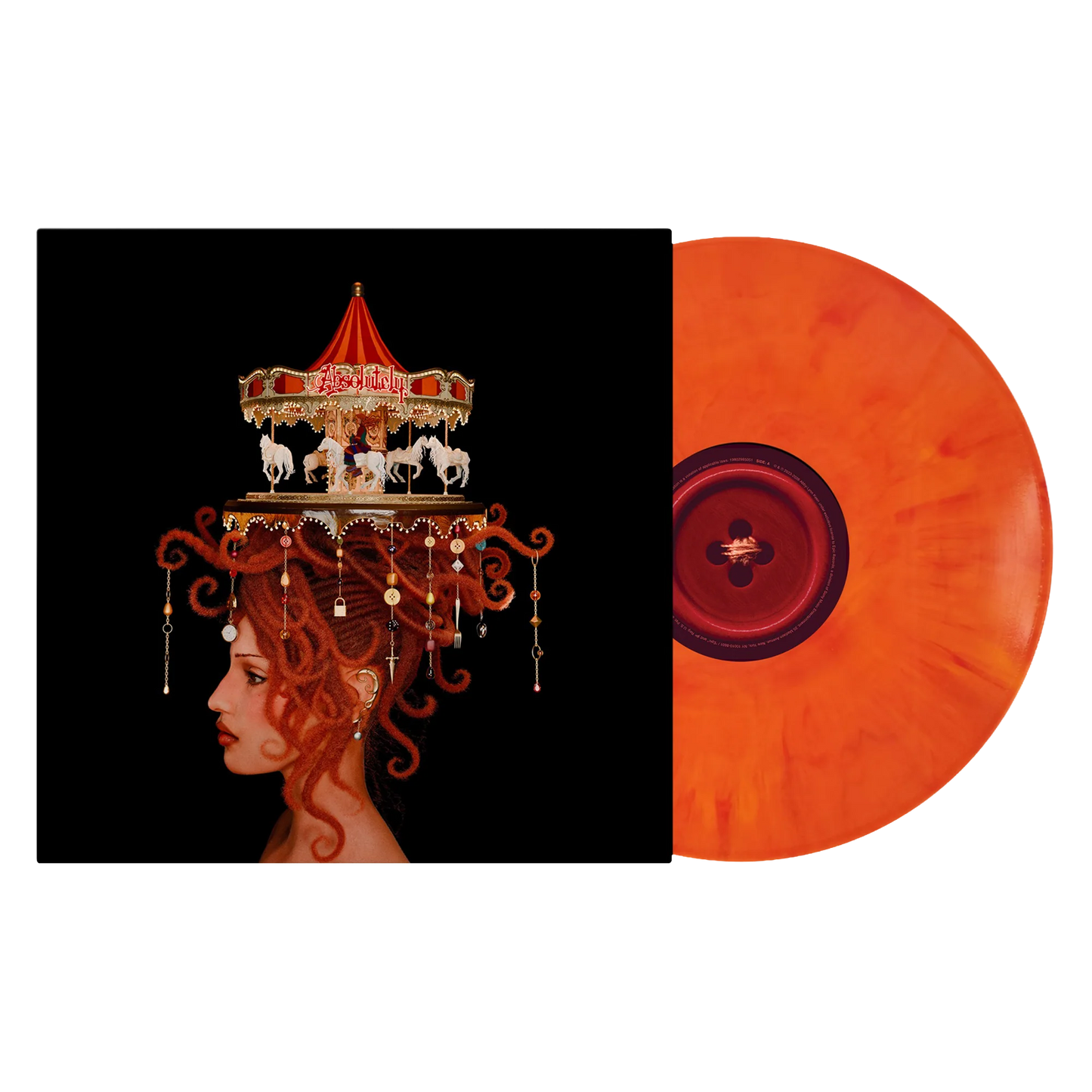 Absolutely - Paracosm Vinyl record with a cover featuring a carousel design on a woman's head.
