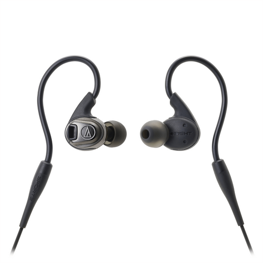 Audio-Technica ATH-SPORT3BK SonicSport In-Ear Headphones - Black