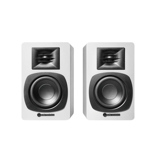 Audio-Technica AT-SP3X Powered Bluetooth Bookshelf Speakers - White (Pair)