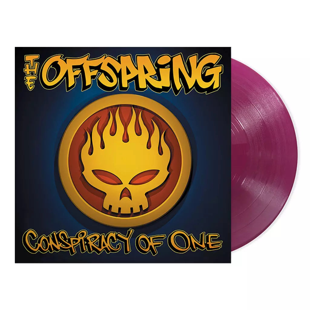 The Offspring - Conspiracy of One Vinyl record with 'The Offspring' album cover featuring a skull and flames design.