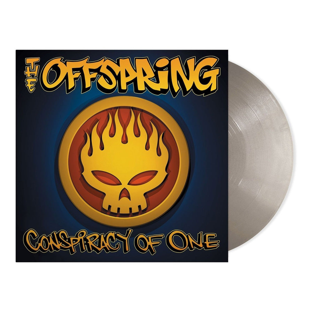 The Offspring - Conspiracy of One Vinyl record with 'The Offspring' album cover featuring a skull with flames and text.