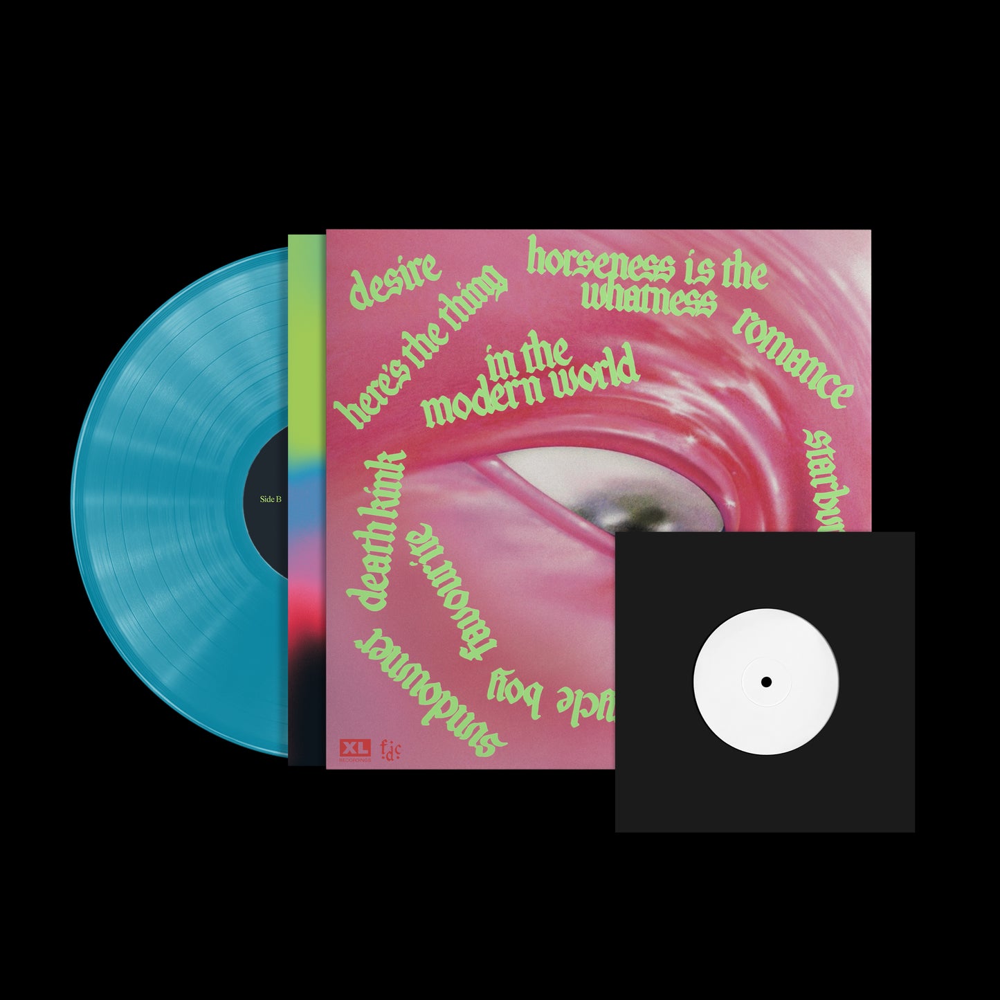 Fontaines D.C. - Romance (Bonus Edition) (Turqoise Blue / Black) Vinyl & 7" Single