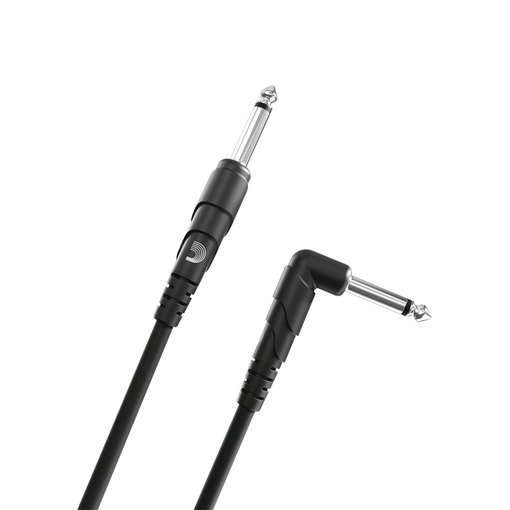 D'Addario Classic Series Instrument Cable Right Angle Plug - 10ft