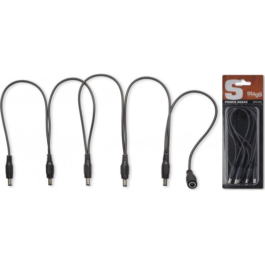 Stagg SPS-DC-5M1F 5-Way Effect Pedal Daisy Chain