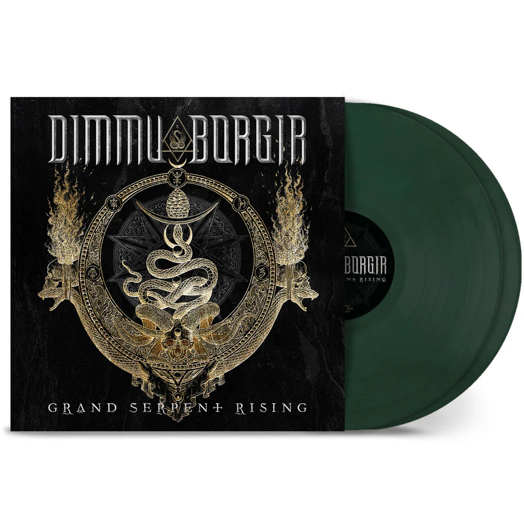 Dimmu Borgir - Grand Serpent Rising (Green) Vinyl Vinyl record with ornate cover featuring 'Dimmu Borgir' and 'Grand Serpent Rising'.