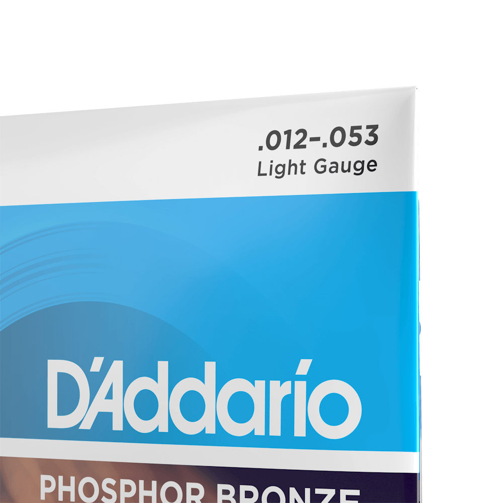 DAddario EJ16 Phosphor Bronze Acoustic Guitar Strings - Light 12-53