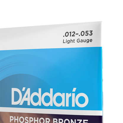 DAddario EJ16 Phosphor Bronze Acoustic Guitar Strings - Light 12-53