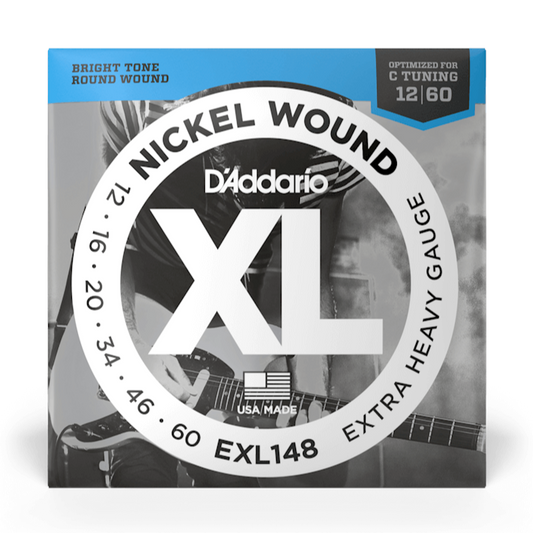 D'Addario EXL148 Nickel Wound Electric Guitar Strings - Extra-Heavy 12-60