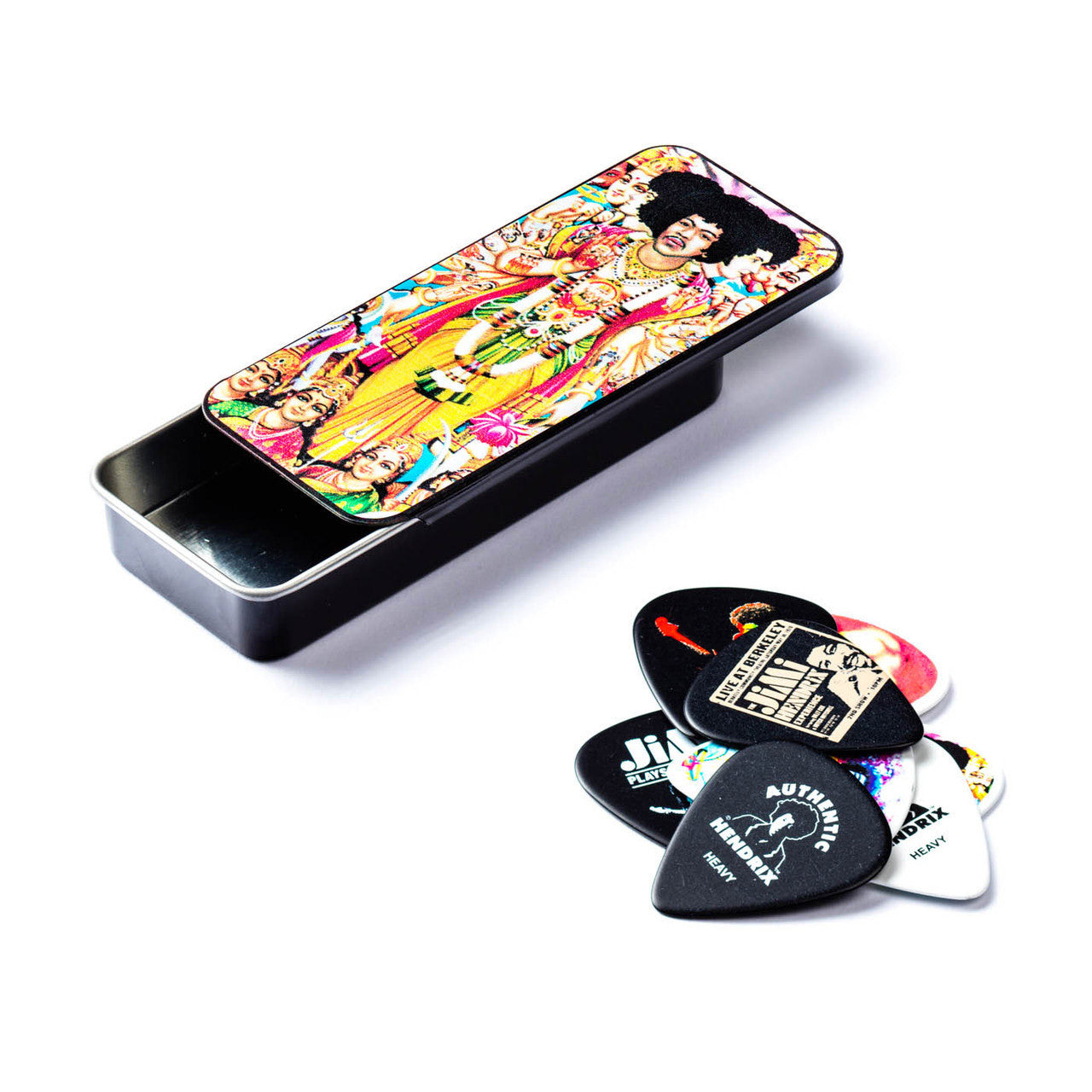 Dunlop Picks - Jimi Hendrix Bold As Love Medium - Pick Tin 12