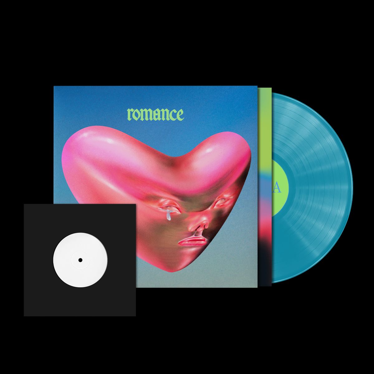 Fontaines D.C. - Romance (Bonus Edition) (Turqoise Blue / Black) Vinyl & 7" Single