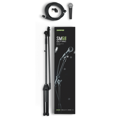 Shure SM58-KM-SOM Dynamic Vocal Microphone Bundle