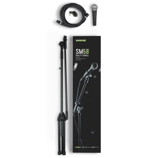 Shure SM58-KM-SOM Dynamic Vocal Microphone Bundle