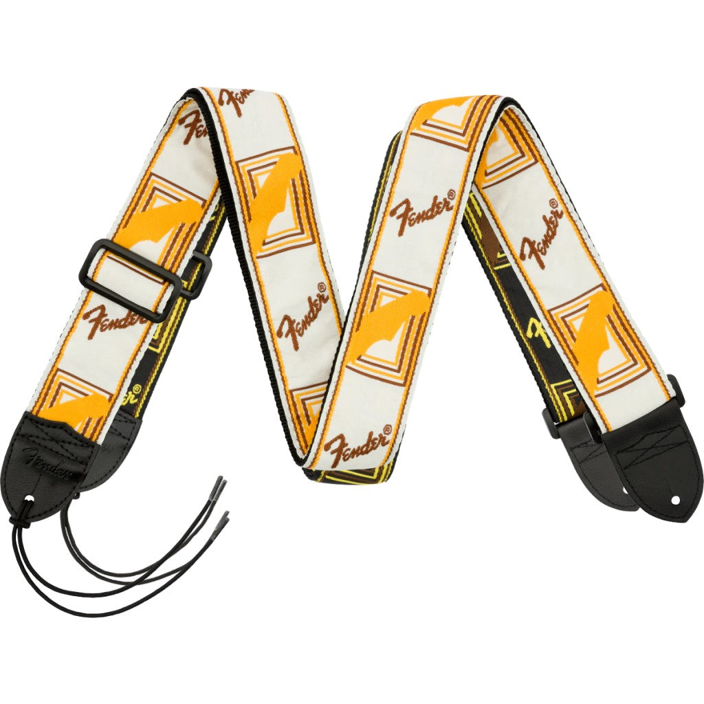Fender 2" Mono Strap - White / Brown / Yellow