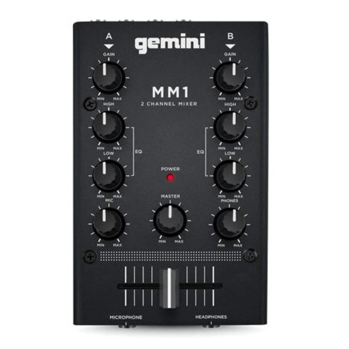 Gemini MM1 Two-Channel Compact Mixer