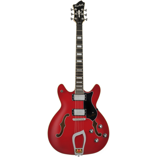 Hagstrom Viking semo hollow guitar on white background