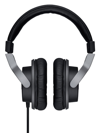 Yamaha HPH-MT7 Black and silver headphones on a white background