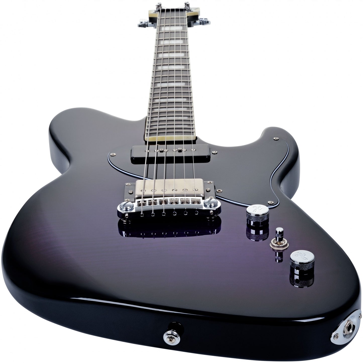Hagstrom Adina Electric Guitar - Purple Burst Angled