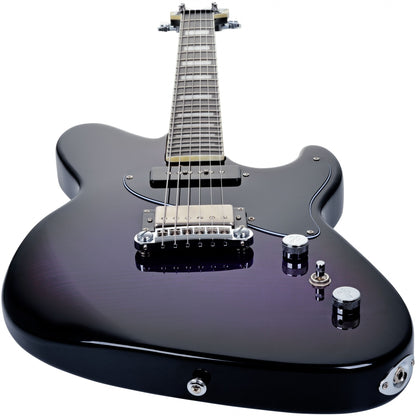 Hagstrom Adina Electric Guitar - Purple Burst Angled