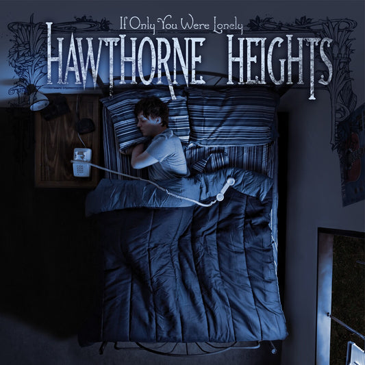 Hawthorne Heights - If Only You Were Lonely man in bed sleeping album cover
