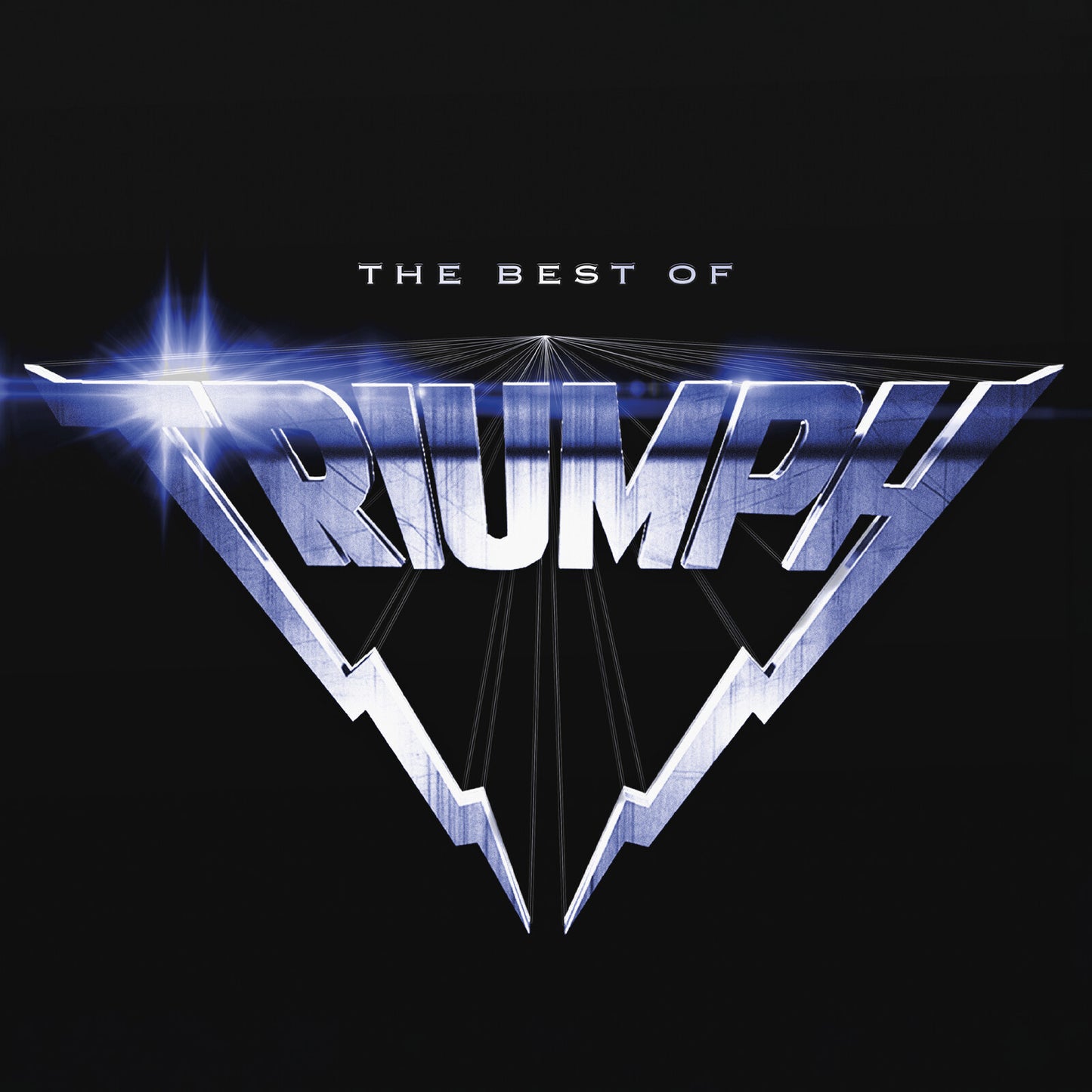 Triumph - The Best Of Triumph Album cover for 'The Best of Triumph' with metallic logo design on a black background