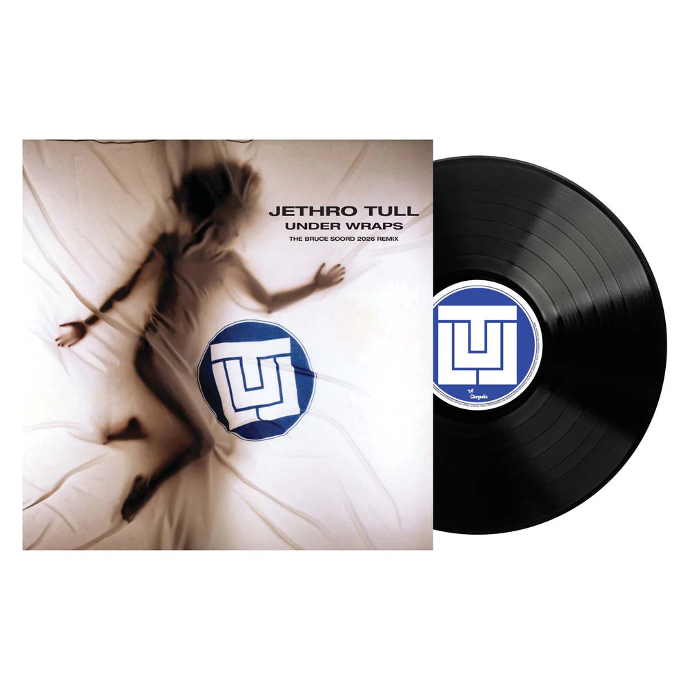 Jethro Tull - Under Wraps: 2026 Drums (Bruce Soord Remix) Vinyl Vinyl record and cover for Jethro Tull's 'Under Wraps' on a white background