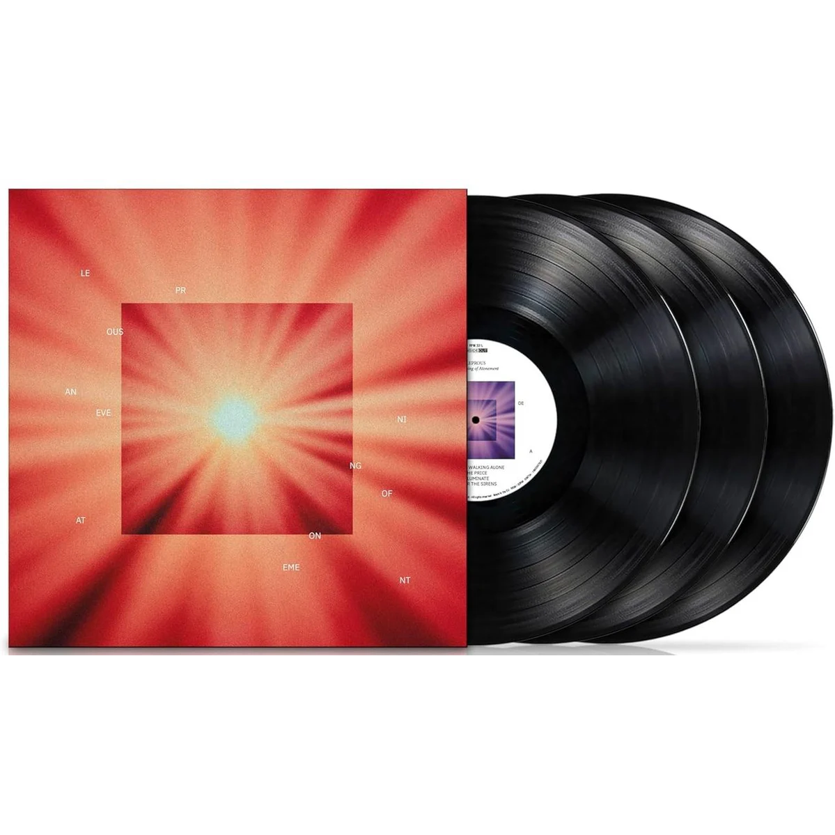 Leprous - An Evening of Atonement Vinyl records with a red and orange cover