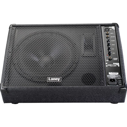 Laney CXP-112 Black Laney speaker cabinet on a white background