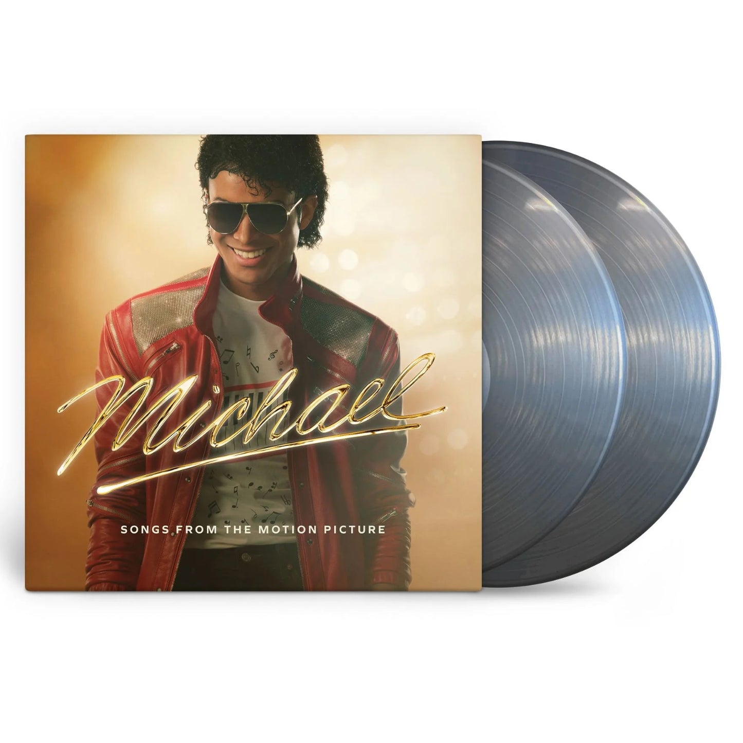 Michael Jackson - Michael OST (Translucent Black Ice) Vinyl Vinyl record set with cover featuring a person in a red jacket and sunglasses, labeled 'Michael'.