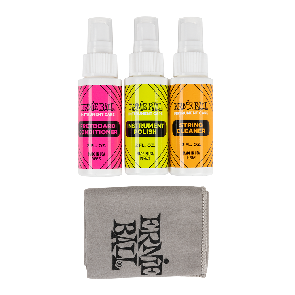 Ernie Ball Instrument Care 3-Pack Pack w/ Microfiber Cloth Out Of Packet