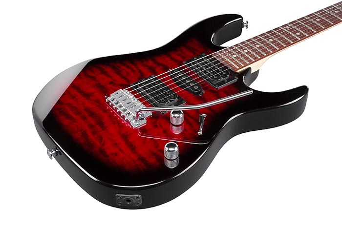 Ibanez GRX70QA-TRB GIO - Transparent Red Burst